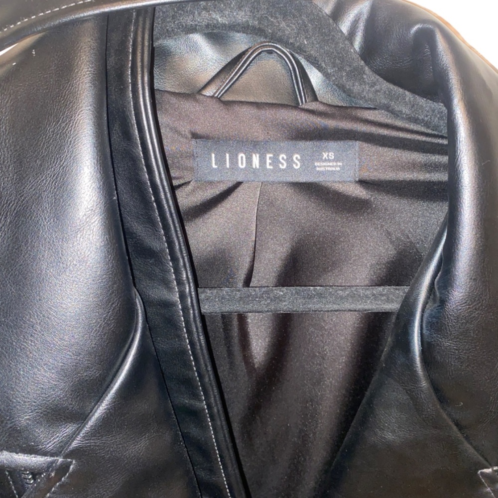 Lioness Black Staten Island Vegan Leather Jacket - Picture 5 of 5